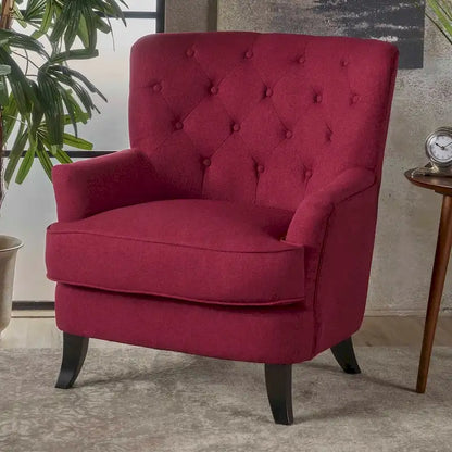 Anikki Tufted Fabric Club Chair by Christopher Knight Home