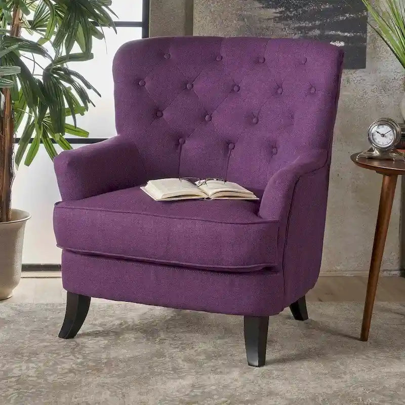 Anikki Tufted Fabric Club Chair by Christopher Knight Home
