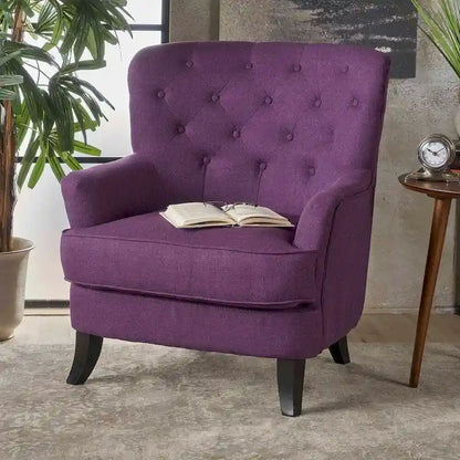 Anikki Tufted Fabric Club Chair by Christopher Knight Home