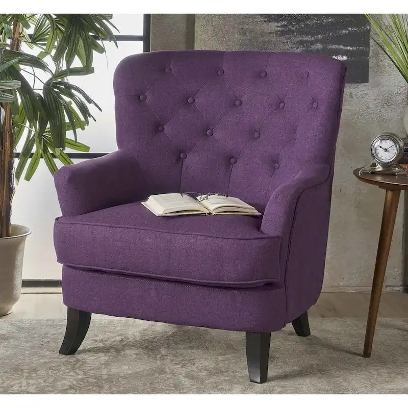 Anikki Tufted Fabric Club Chair by Christopher Knight Home