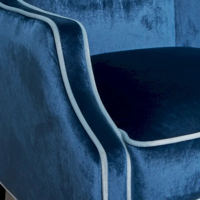 Eddison Traditional Two Toned Velvet Club Chair by Christopher Knight Home