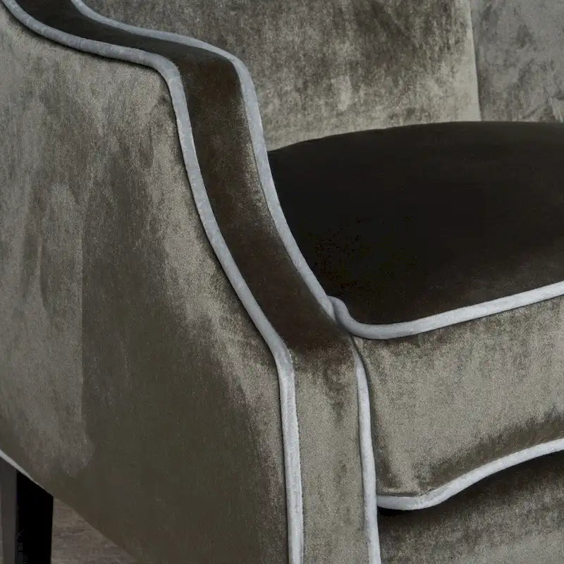 Eddison Traditional Two Toned Velvet Club Chair by Christopher Knight Home