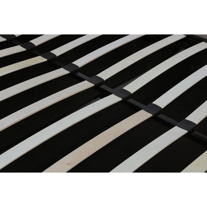 Avenue Greene Stefanie Black Faux Leather Upholstered Bed