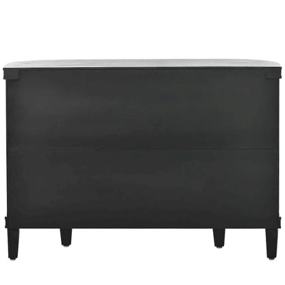 4-door Cabinet Sideboard with Antique Patterns - 15.20 x 47.20 x 33.50