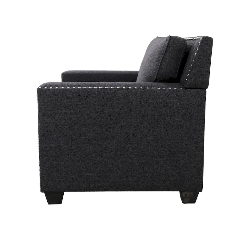 Gliden Modern Linen Fabric Sofa with Solid Wood Frame