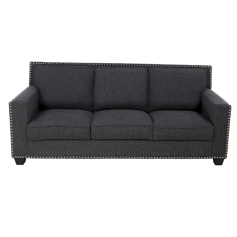 Gliden Modern Linen Fabric Sofa with Solid Wood Frame