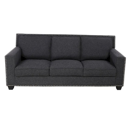 Gliden Modern Linen Fabric Sofa with Solid Wood Frame