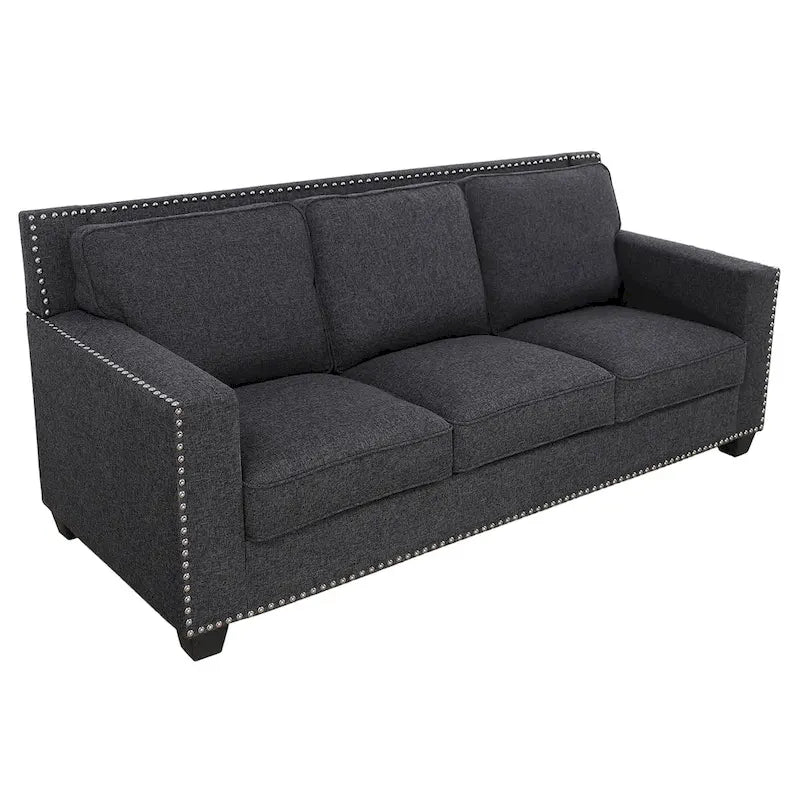 Gliden Modern Linen Fabric Sofa with Solid Wood Frame