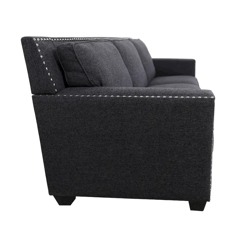 Gliden Modern Linen Fabric Sofa with Solid Wood Frame