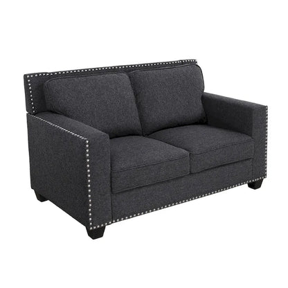 Gliden Modern Linen Fabric Sofa with Solid Wood Frame