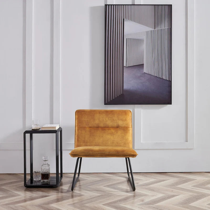 Corvus Cosmo Fabric Lounge Accent Slipper Chair