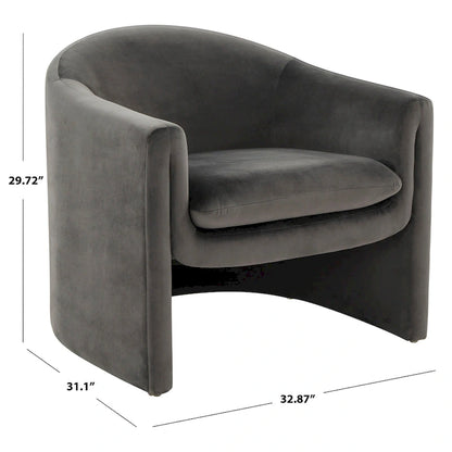 SAFAVIEH Couture Laylette Upholstered Accent Chair - 33 IN W x 31 IN D x 30 IN H