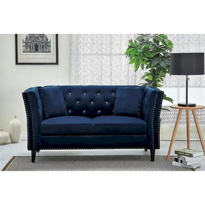 Gracewood Hollow Sukikim Velvet Loveseat