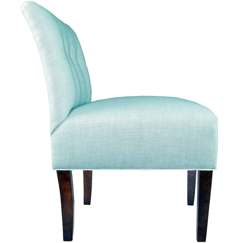 Samantha Button Tufted Ikat Accent Chair