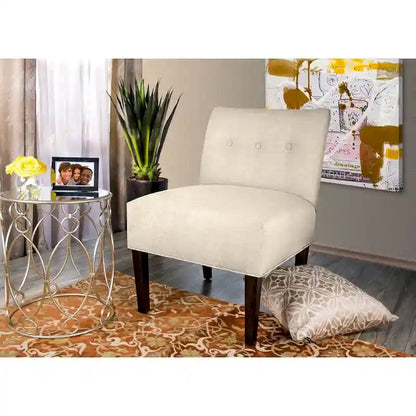 Samantha Button Tufted Ikat Accent Chair