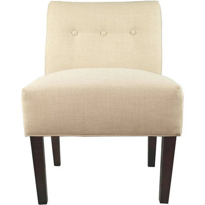 Samantha Button Tufted Ikat Accent Chair