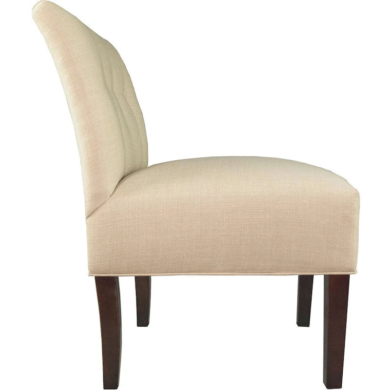 Samantha Button Tufted Ikat Accent Chair