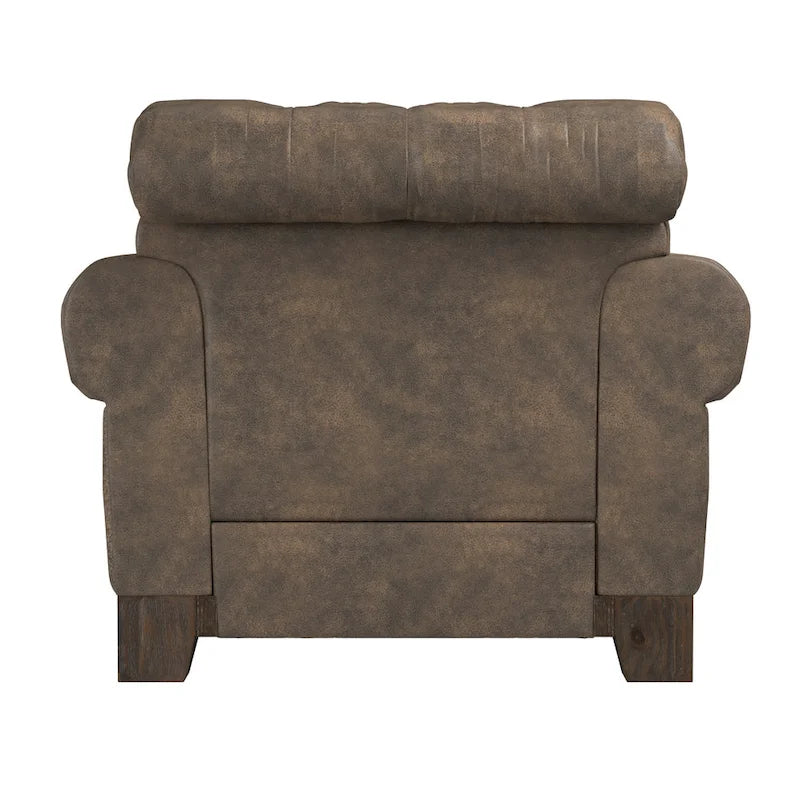 Greenwich Tufted Scroll Arm Nailhead Chesterfield Chair by iNSPIRE Q Artisan