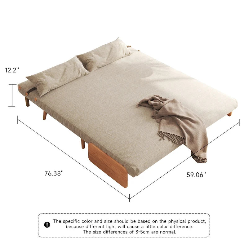 JASIWAY 59.1 Modern Upholstered Sofa Bed