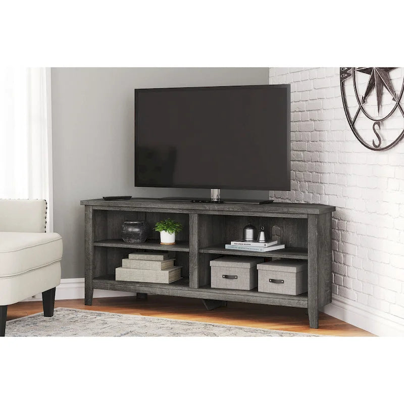 Signature Design by Ashley Arlenbry Gray Corner TV Stand