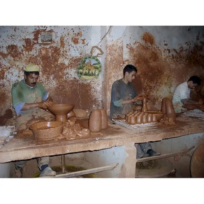Handmade Multicolored Wood Coffee Table (Morocco)
