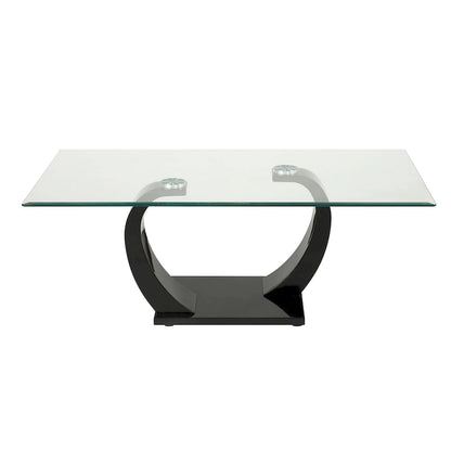 Cres Glam Glasstop 3-Piece Coffee Table Set by Furniture of America