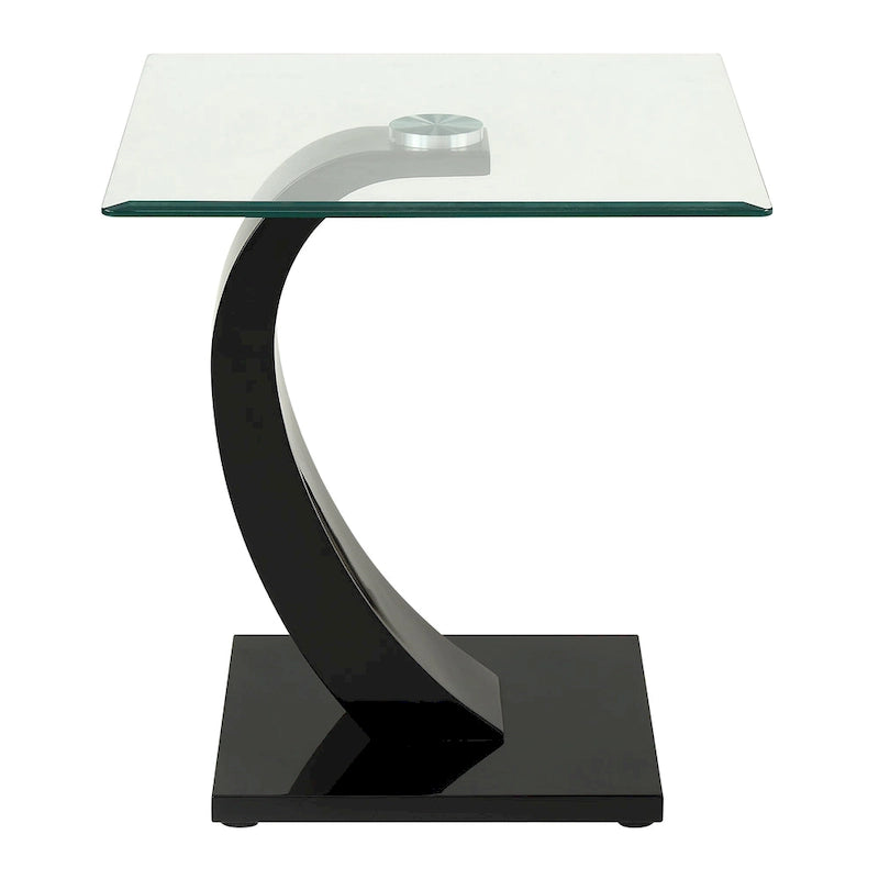 Cres Glam Glasstop 3-Piece Coffee Table Set by Furniture of America