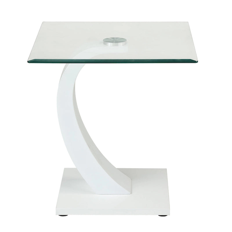 Cres Glam Glasstop 3-Piece Coffee Table Set by Furniture of America