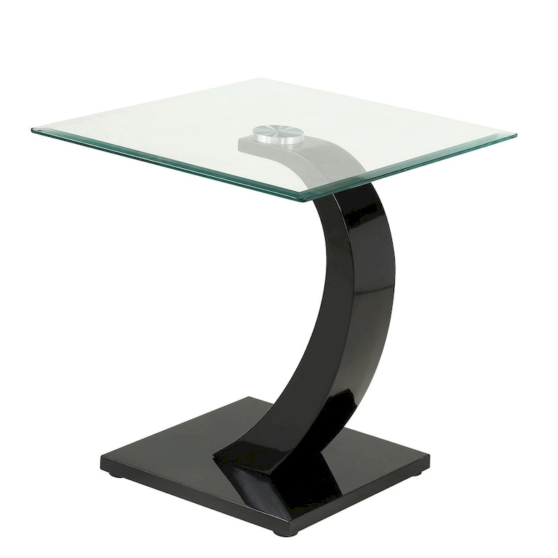 Cres Glam Glasstop 3-Piece Coffee Table Set by Furniture of America