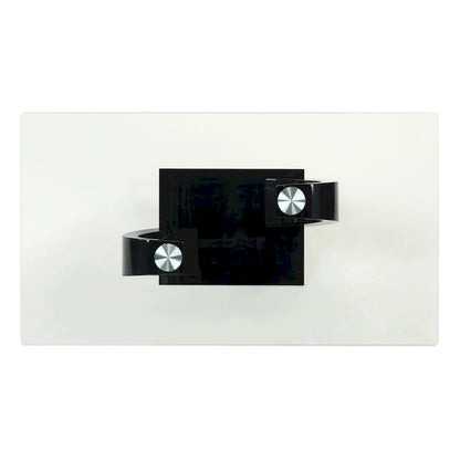 Cres Glam Glasstop 3-Piece Coffee Table Set by Furniture of America