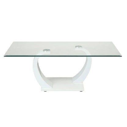 Cres Glam Glasstop 3-Piece Coffee Table Set by Furniture of America