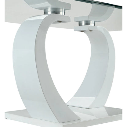 Cres Glam Glasstop 3-Piece Coffee Table Set by Furniture of America