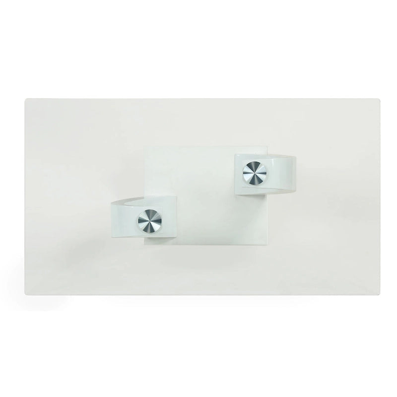 Cres Glam Glasstop 3-Piece Coffee Table Set by Furniture of America