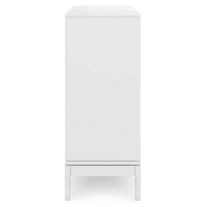 WYNDENHALL Pearson SOLID HARDWOOD 48 inch Wide Mid Century Modern Medium Storage Cabinet - 48w x 17d x 42 h