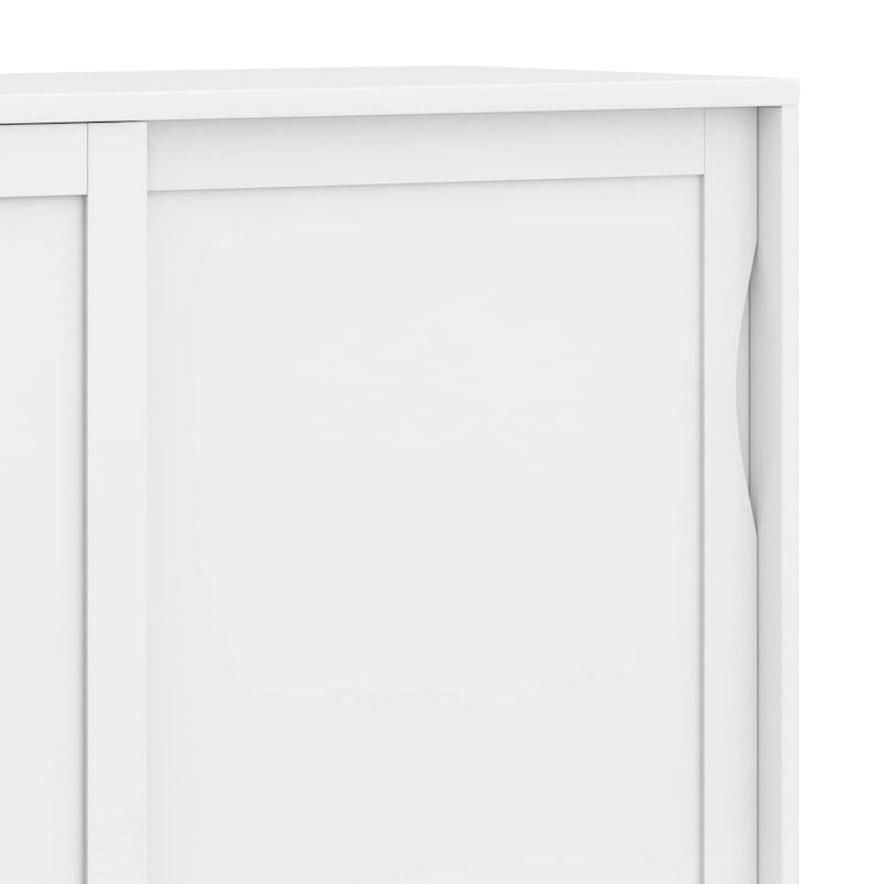 WYNDENHALL Pearson SOLID HARDWOOD 48 inch Wide Mid Century Modern Medium Storage Cabinet - 48w x 17d x 42 h