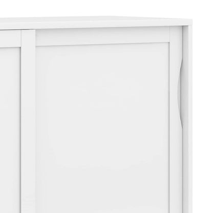 WYNDENHALL Pearson SOLID HARDWOOD 48 inch Wide Mid Century Modern Medium Storage Cabinet - 48w x 17d x 42 h