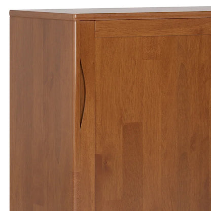 WYNDENHALL Pearson SOLID HARDWOOD 48 inch Wide Mid Century Modern Medium Storage Cabinet - 48w x 17d x 42 h