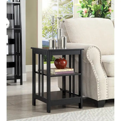 Convenience Concepts Mission End Table with Shelves