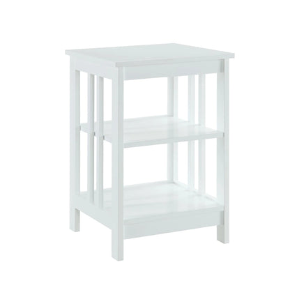 Convenience Concepts Mission End Table with Shelves
