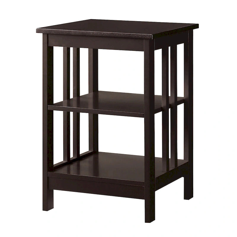 Convenience Concepts Mission End Table with Shelves