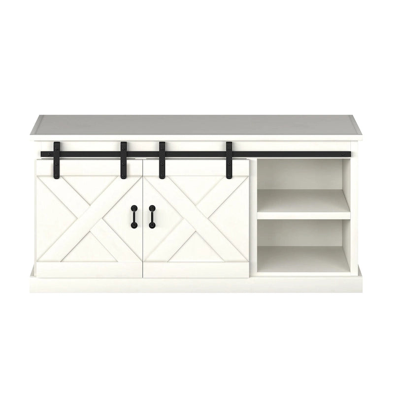 The Gray Barn Sycamore Rise Farmhouse Wood 66-inch TV Console