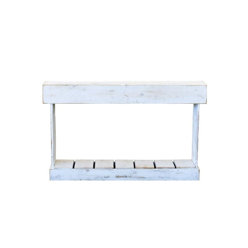 White 46 Slatted Skinny