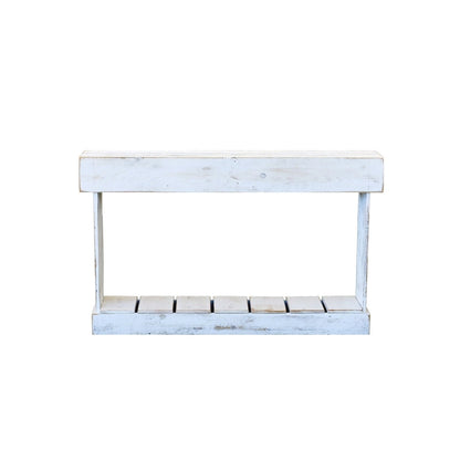 White 46 Slatted Skinny