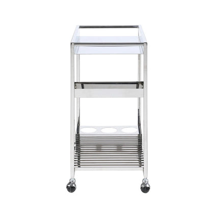 Somette Contemporary All Metal Tea Cart - N/A
