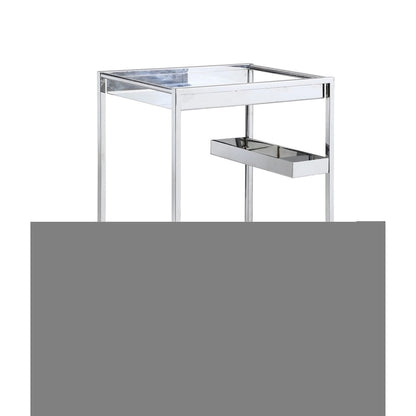 Somette Contemporary All Metal Tea Cart - N/A