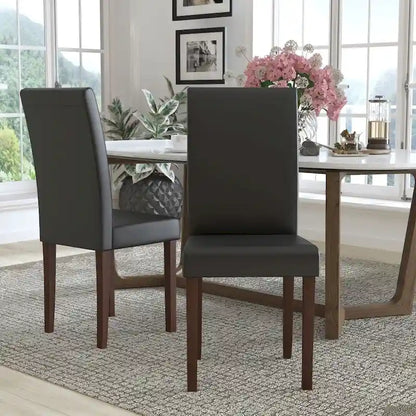 Upholstered Wood Parsons Chair (Set of 2) - 19W x 21.5D x 40H