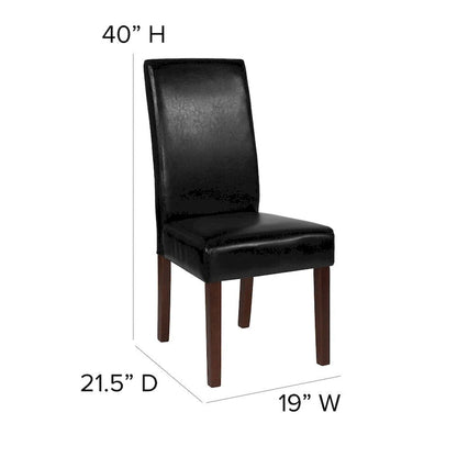 Upholstered Wood Parsons Chair (Set of 2) - 19W x 21.5D x 40H