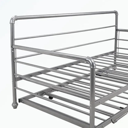 Twin Size Daybed with Adjustable Trundle