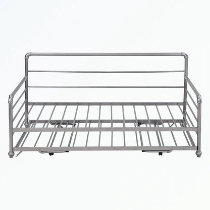 Twin Size Daybed with Adjustable Trundle