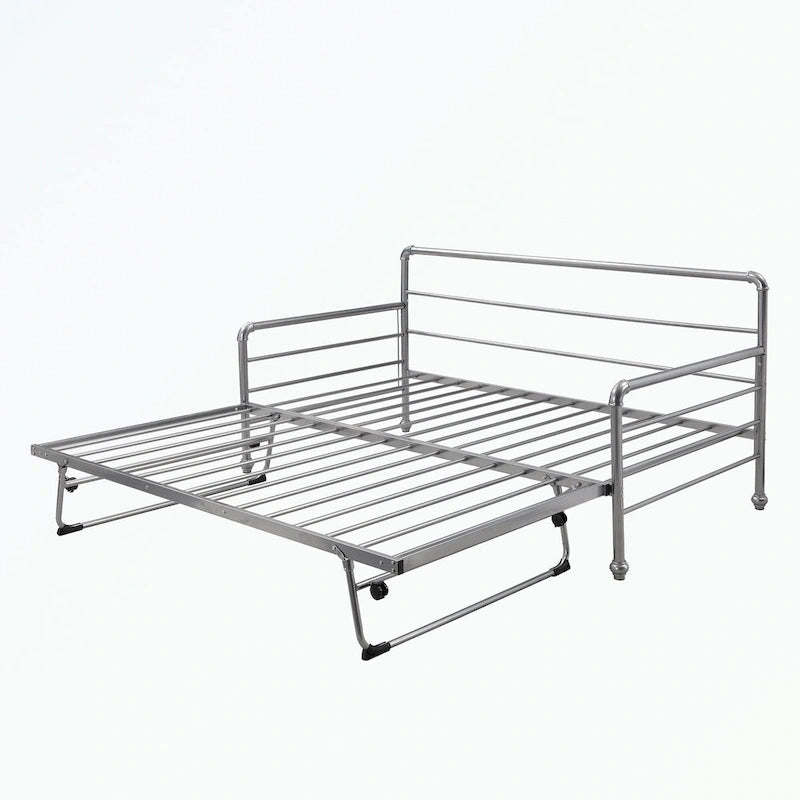 Twin Size Daybed with Adjustable Trundle